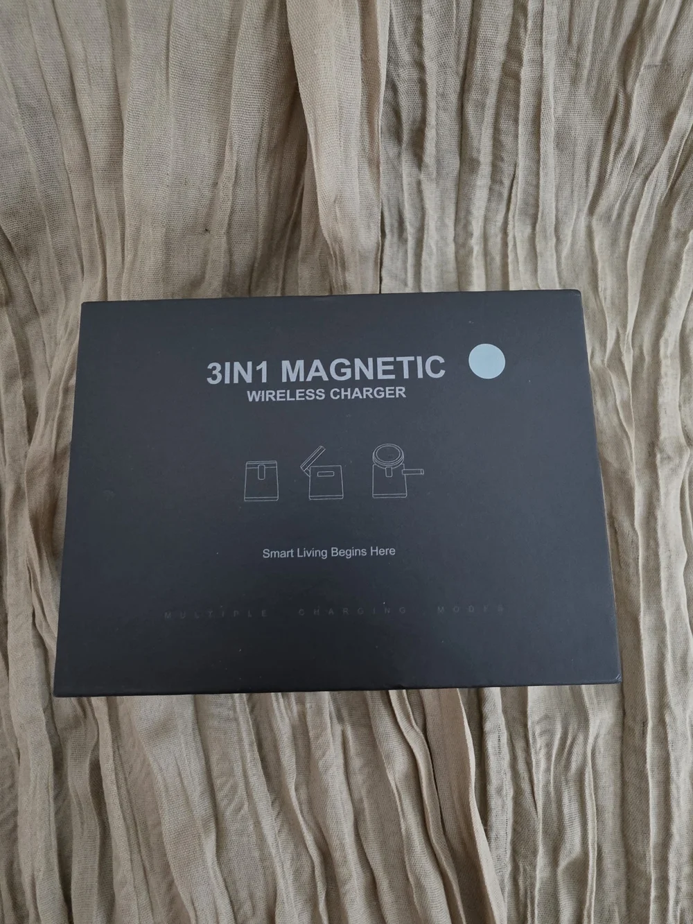 3 in 1 Magnetic Wireless Charger Station S7 For iPhone Apple Watch AirPods Gray